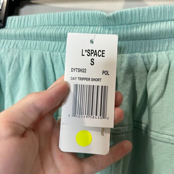 L*Space Day Tripper Short Pull On Elastic Waist Pool Green Women Small NWT - Picture 7 of 7
